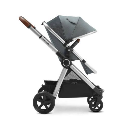 Mompush Ultimate 2 Seat Stroller - Gray