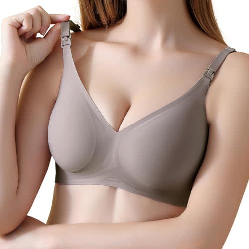 haakaa Nursing Bras for Breastfeeding, Ultra Comfort Jelly Strip“ Supportive Maternity Bras Wireless Pregnancy Bras