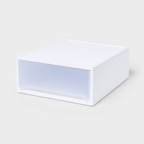 Stacking Modern Medium Underbed Drawer White - Brightroom™