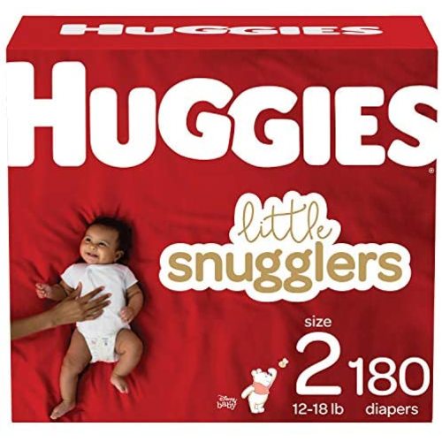 Baby Diapers Size 2, 180 Ct, Huggies Little Snugglers