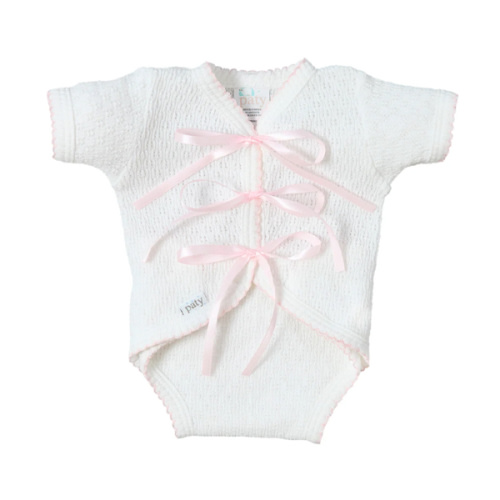 Paty Knit Ribbon Tie Onesie – PatyInc