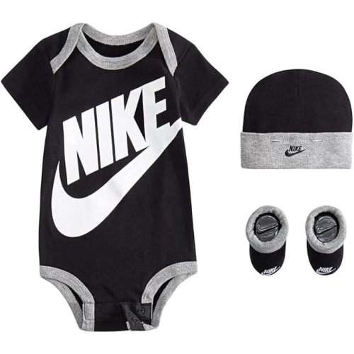 Nike Baby's Bodysuit, Hat and Booties 3 Piece Set
