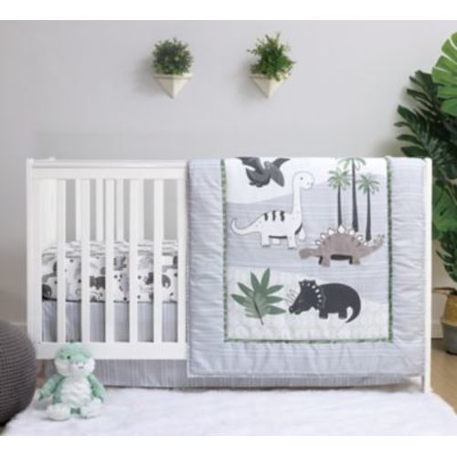 The Peanutshell™ Dinosaur 3-Piece Crib Bedding Set - MULTI - CRIB SET