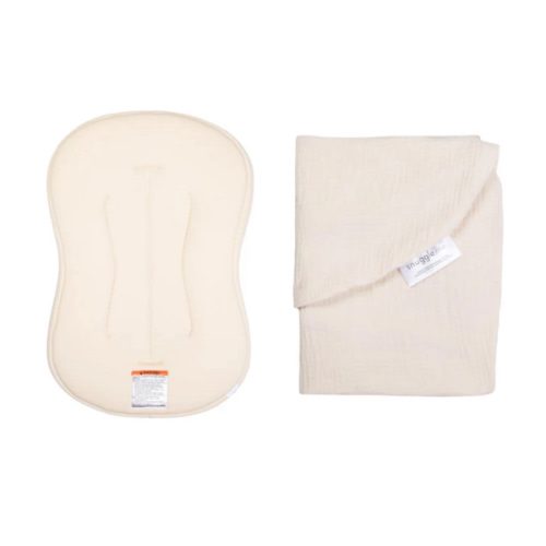 Lounger Curve + Muslin Cover Set | Natural