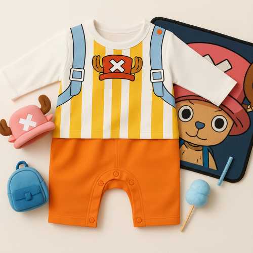 Anime Baby Bodysuit, Character Cosplay Outfit, Unisex Infant Romper, 0-18M