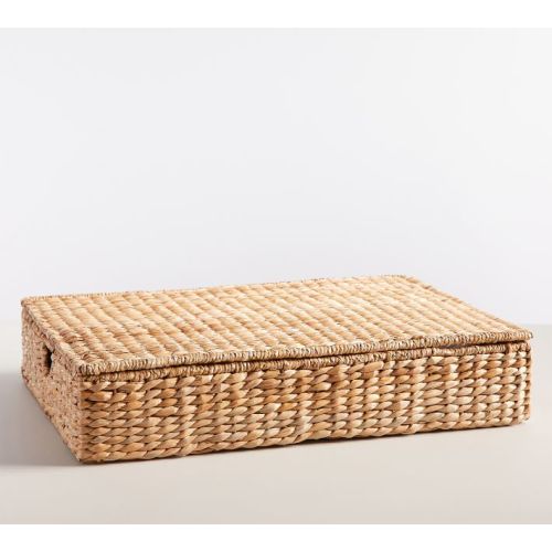 Savannah Handwoven Seagrass Lidded Underbed Basket
