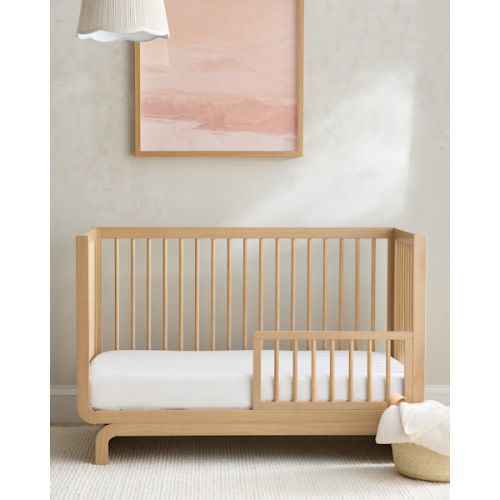 European Linen Fitted Crib Sheet in Ivory