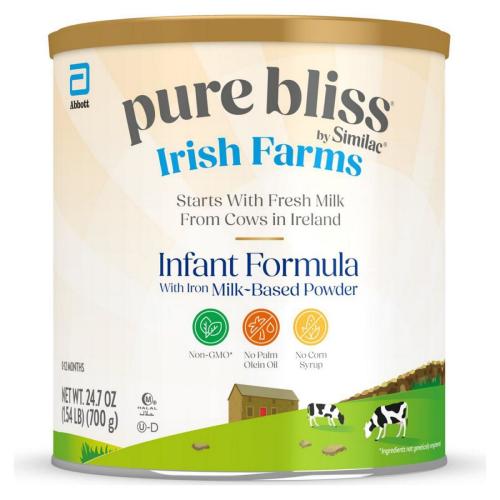 Pure Bliss by Similac Irish Farms Infant Formula Powder, 24.7-oz Can