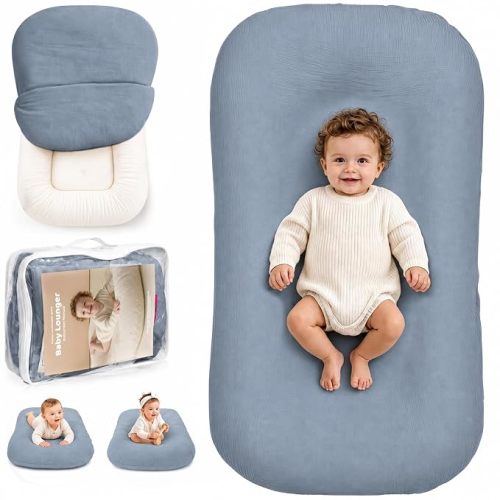 Baby Lounger, Infant Support Cushion for Newborn 0-24 Months