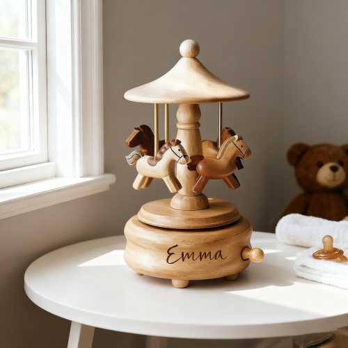 Custom Wooden Musical Box,Unique Gifts for Kid,Keepsake Gift,Baby Shower Gift,Holiday Gift,Nursery Decor,Christmas Musical Box Gift,Birthday