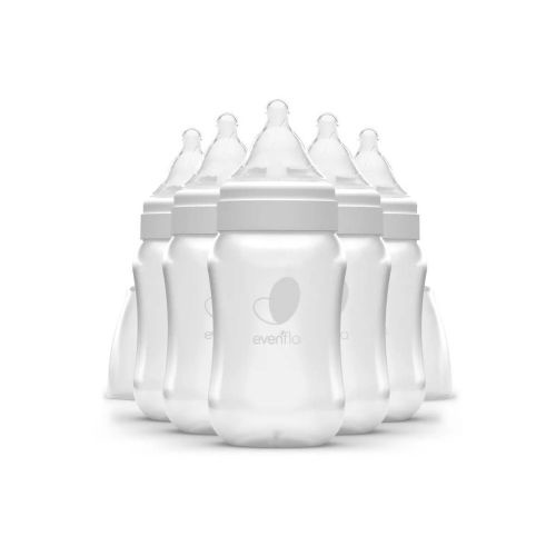Evenflo 6pk Balance Wide-Neck Anti-Colic Baby Bottles - 9oz: Silicone Nipple, BPA-Free