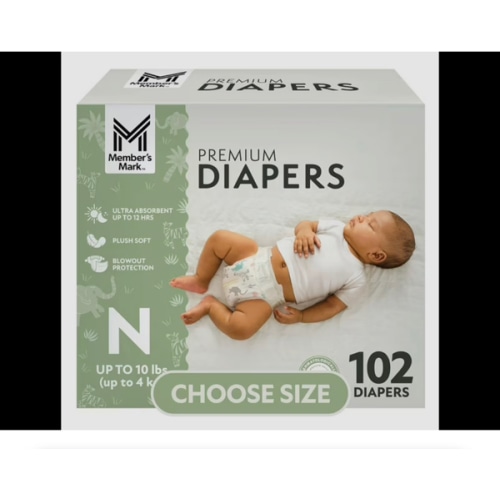 Member's Mark Premium Baby Diapers, Sizes Newborn - 8 - Samsclub.com
