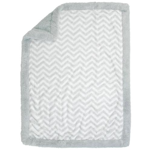 Koala Baby Gray Chevron Blanket
