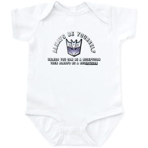 CafePress Transformers Always Be A Decep Baby Light Bodysuit Cute Infant Bodysuit Baby Romper