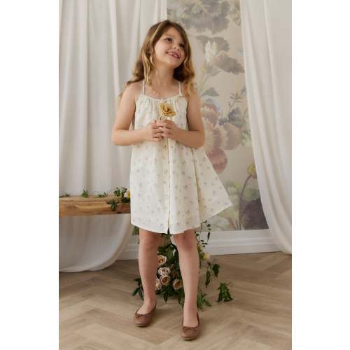Organic Cotton Cosette Dress - Jade Floral