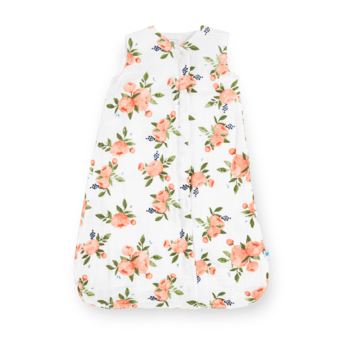 Cotton Muslin Sleep Bag - Watercolor Roses