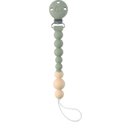 Loulou Lollipop Pacifier Clip Baby Teether OneC - Sage Green