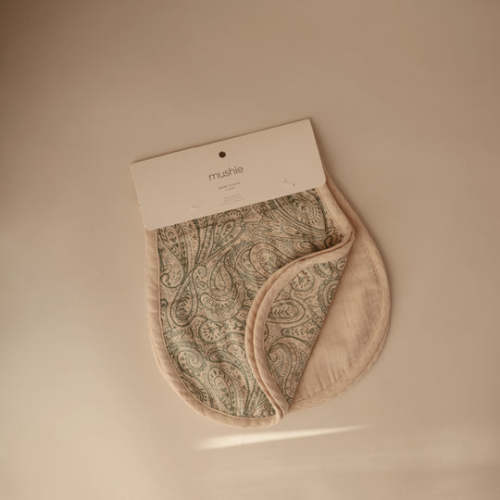 Mushie Muslin Baby Burp Cloth Organic Cotton 2-Pack