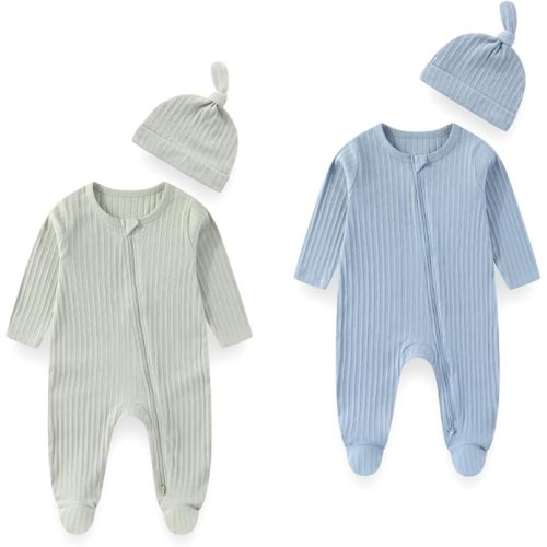 Long Sleeve Baby Footies With Accessories Cotton Unisex Infant Romper New born Clothes For Boys Girls 0–12 Months