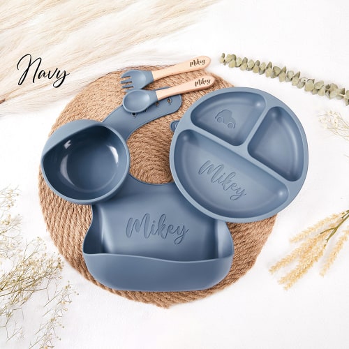 Personalized  Name Silicone Cutlery Sets For Kids | KKToy102