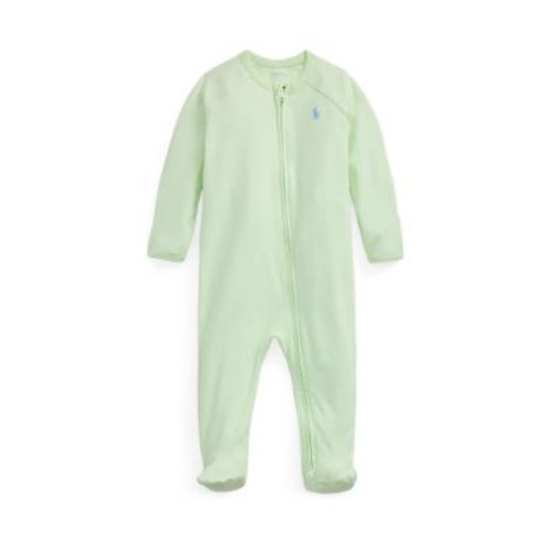 Baby Boys Cotton Interlock Footed Coverall