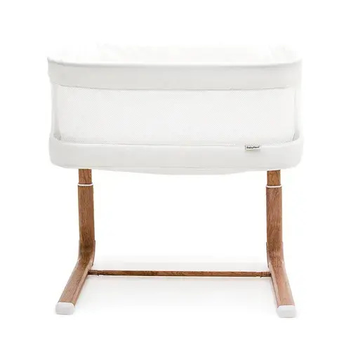 Babyrest Swan Smart Bassinet Walnut/White | Baby Bunting AU