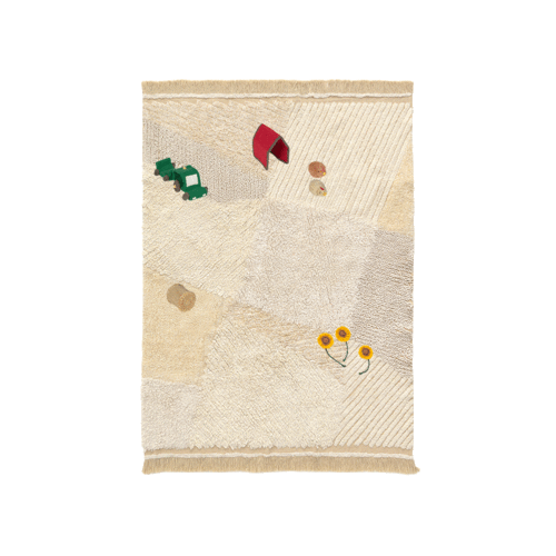 WASHABLE PLAY RUG FARM FIELDS