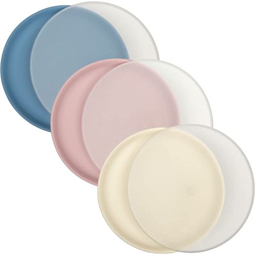 WeeSprout Baby & Toddler Non-Suction Plates with Lids