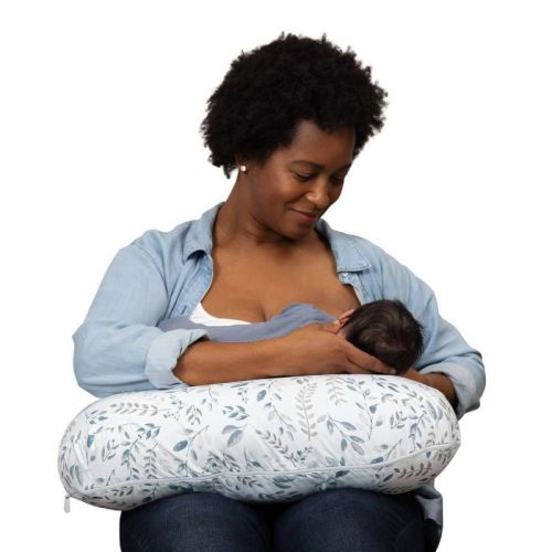 Boppy Nursing Pillow - Gray Beige Leaves