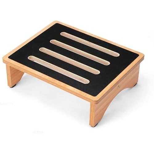 StrongTek Wooden Bed Step Stool, 5 in, 440 lb, Wide Non-Slip Platform