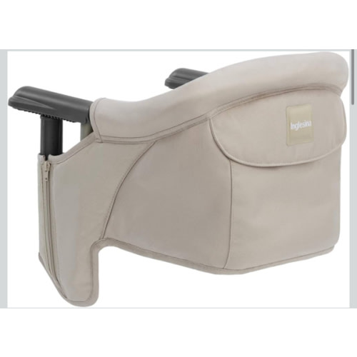 Inglesina Fast Table Chair - Cream + Fast Dining Tray - Portable Baby High Chair - for Babies & Toddlers up to 37 lbs - Fits Tables 0.8'' to 3.5'' Thick - Compact & Easy to Use - Travel Bag Included