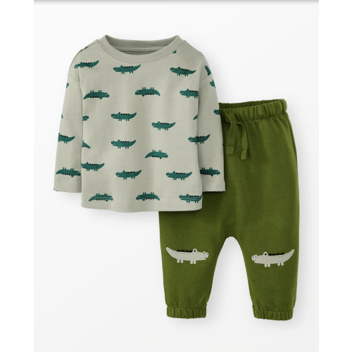 Baby Long Sleeve T-Shirt & French Terry Pants Set