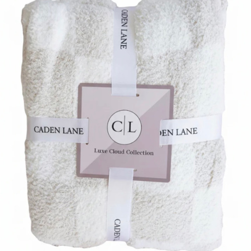 CuddleLane™ Luxe Blankets in Check | Caden Lane