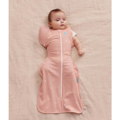 Swaddle Up™ Transition Bag 1.0 TOG Cotton Powder Pink Twinkle – Love to Dream US