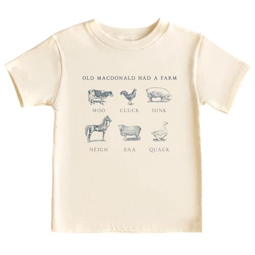 MangoHouse Cute Baby Bodysuit Old MacDonald Had A Farm Shirt Premium Custom Baby Clothes Unisex Baby Announcement Gift for Mom Newborn Outfit