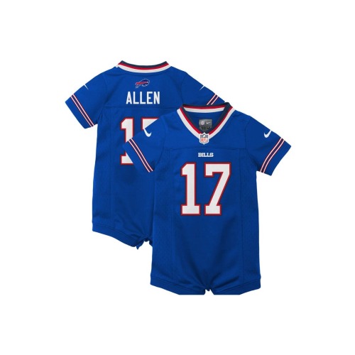 Newborn & Infant Nike Josh Allen Royal Buffalo Bills Romper Jersey