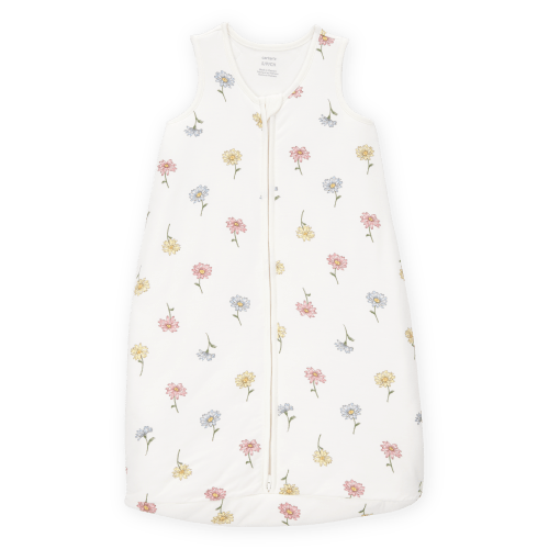 Baby 2-Way Zip Floral PurelySoft Wearable Blanket - Ivory