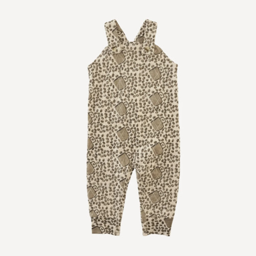 quilted country cuffed jumpsuit | coffee bean | bamboo
