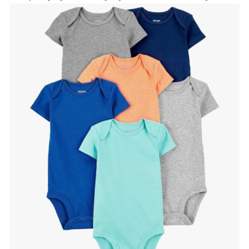 Simple Joys by Carter's Baby Boys' 6-Pack Short-Sleeve Bodysuit