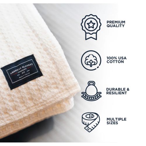 Chevron Cotton Blanket Oversized | Shop Now