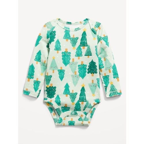 Printed Long-Sleeve Bodysuit for Baby