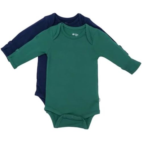 KYTE BABY Bodysuits Long Sleeve, Rayon made from Bamboo, 2-Pack