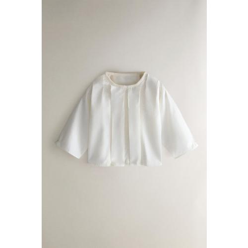 BABY EMBROIDERED SHIRT - Oyster-white | ZARA United States