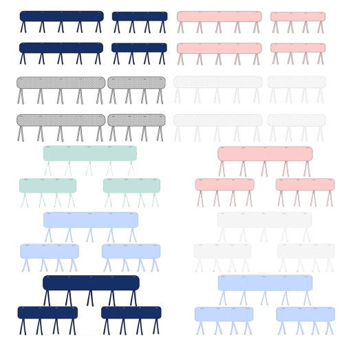 Crib Rail Cover Protector Teething Anti-Collision Guard Wrap for Standard Crib