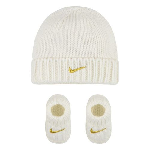 Newborn Baby Nike Knit Hat and Booties 2-Piece Set