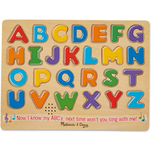 Melissa & Doug Alphabet Sound Puzzle - Vibrant 26-Piece Learning Toy