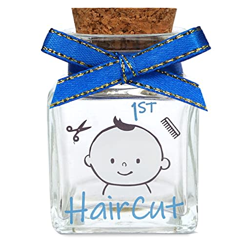 First Haircut Keepsake Holder, First Curl Keepsake Box for Kids Baby Keepsake Box Baby Shower for Babies to Keep The Childhood Memory - Boy