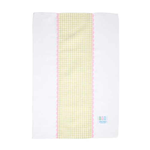 Big Check Fancy Fabric Burp Cloth