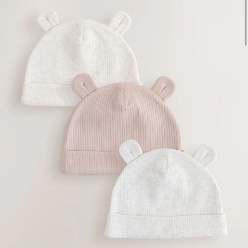 Buy Neutral Baby Beanies 3 Pack (0-12mths) from Next USA