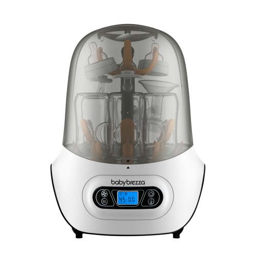 Open Box Baby Brezza Baby Bottle Sterilizer and Dryer Machine Electric Steam Sterilization - Pacifiers, Glass, Plastic, and Newborn Feeding Bottles